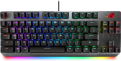 ASUS ROG Strix Scope NX TKL 80% Gaming Keyboard | ROG NX Brown Tactile Mechanical Switches, Aura Sync, Stealth Key, 2X Wider Ctrl Key, Programmable Macros, Detachable Cable ROG 80% NX Brown Switches Black