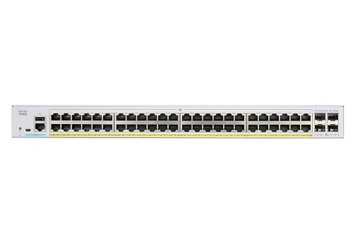 CISCO DESIGNED Business CBS350-48FP-4G-NA Managed Switch | 48 Port GE | Full PoE | 4x1G SFP | Limited Lifetime Protection (CBS350-48FP-4G-NA) Switch 48-port GE / PoE+ / 740W / 4 x GE uplinks