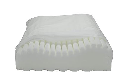 ObusForme Cervical Neck Pillow | Pleated Memory Foam Surface Promotes Air Circulation | 4-in-1 Contour Pillow Offering Medium to Firm Support | Queen Size