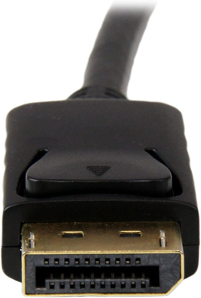 StarTech.com 3ft (1m) DisplayPort to VGA Cable - Active DisplayPort to VGA Adapter Cable - 1080p Video - DP to VGA Monitor Cable - DP 1.2 to VGA Converter - Latching DP Connector (DP2VGAMM3B) 3 ft / 1 m