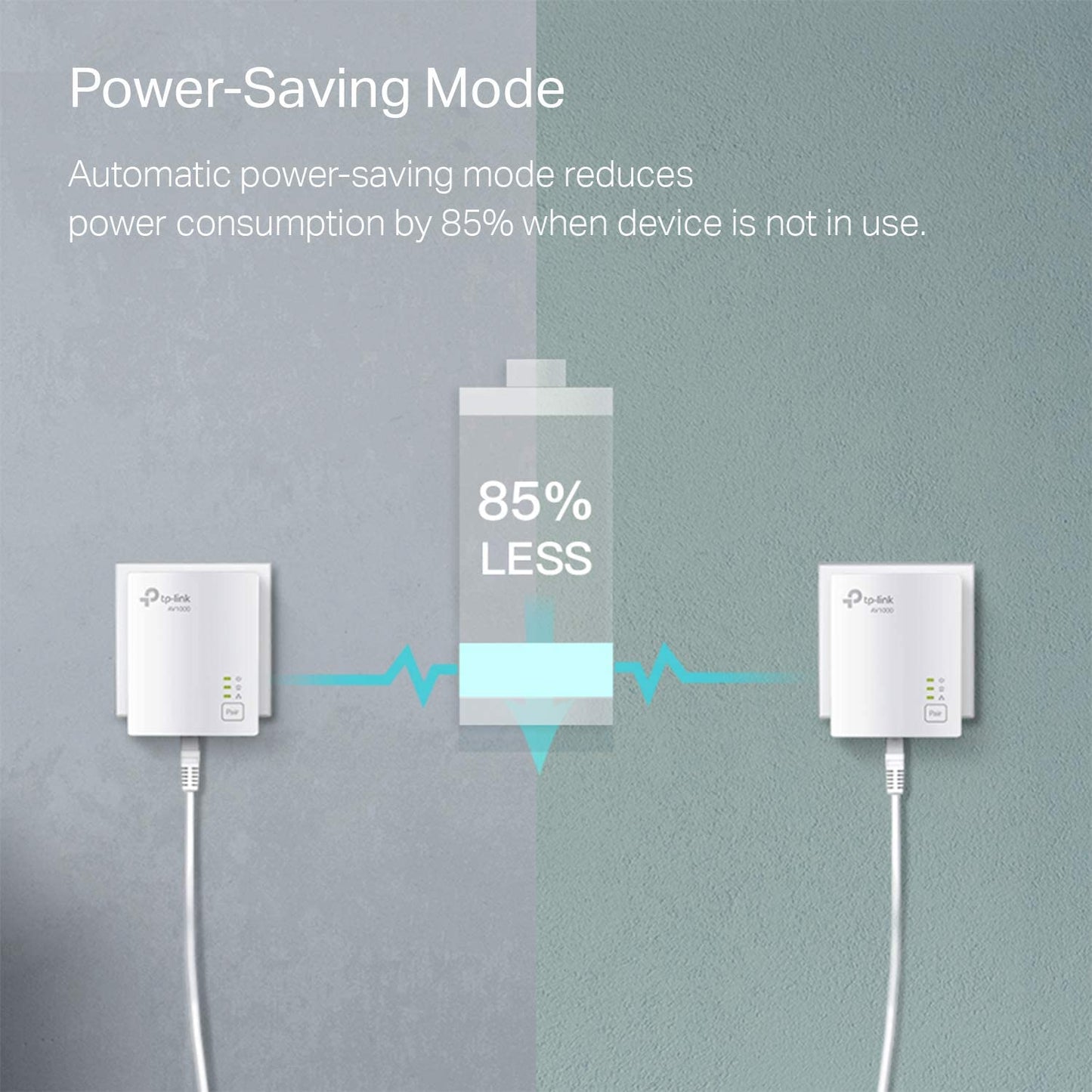 TP-Link Powerline Ethernet Adapter Starter Kit - AV1000 Gigabit Port, Plug&amp;Play, Ethernet Over Power, Nano Size, Ideal for Smart TV, Online Gaming, Wired Connection Only (TL-PA7017 KIT)