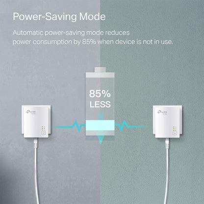 TP-Link Powerline Ethernet Adapter Starter Kit - AV1000 Gigabit Port, Plug&amp;Play, Ethernet Over Power, Nano Size, Ideal for Smart TV, Online Gaming, Wired Connection Only (TL-PA7017 KIT)