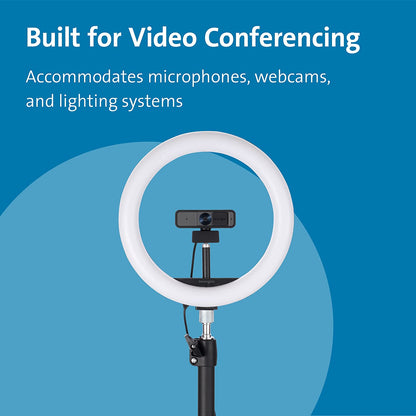 Kensington A1000 Telescoping C-Clamp Desktop Mount for Microphones, Webcams, Lights (K87654WW)