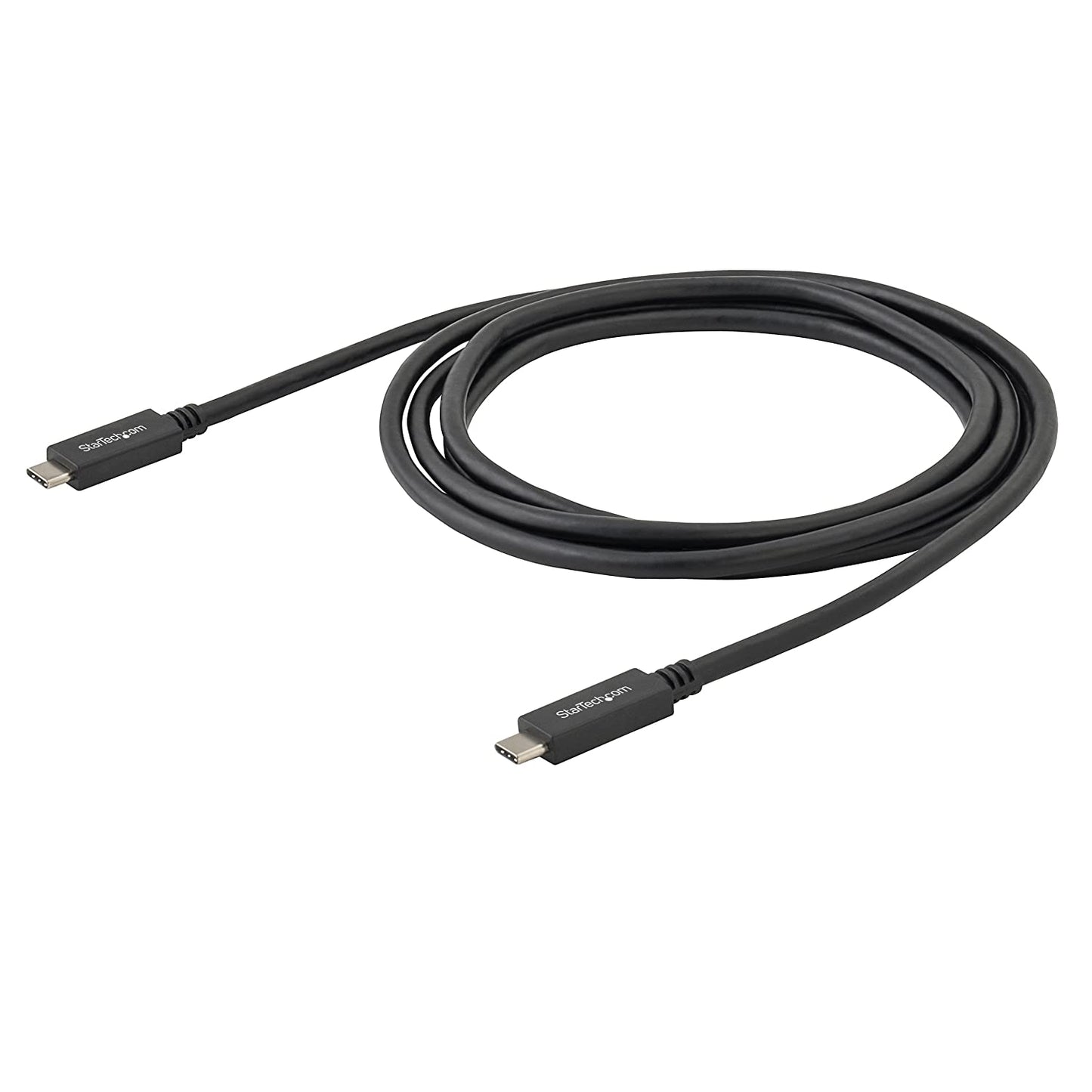 StarTech.com USB 3.1 Type C Cable 6 ft / 2m with Power Delivery (USB PD) Power Pass Through Charging USB Charger (USB315CC2M) USB 3.0 - C to C 6 ft / 2m