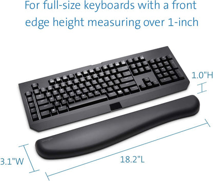 Kensington ErgoSoft Wrist Rest for Mechanical &amp; Gaming Keyboards, Black (K52798WW) Keyboard Wrist Rest Mechanical &amp; Gaming