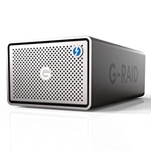 SanDisk Professional 40TB G-RAID 2 - Enterprise-Class 2-Bay Desktop Drive, 7200RPM Ultrastar Drive Inside, Thunderbolt 3, USB-C, HDMI Port, Hardware RAID - SDPH62H-040T-NBAAD, Space Grey 40TB Desktop Drive