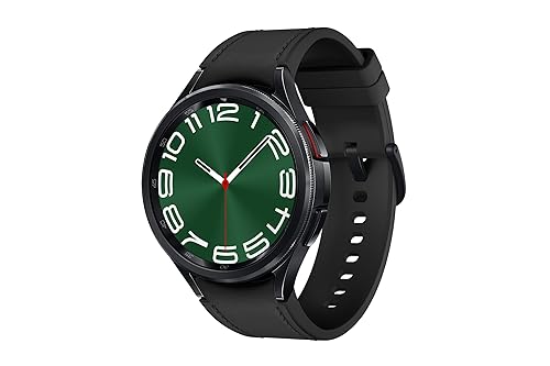 Samsung Galaxy Watch6 Classic, Black, 47mm, Bluetooth, Sleep Coaching, ECG, Heart Monitor, Fall Detection, SOS, Fitness Tracker, Camera Access, Digital Wallet (CAD Version and Warranty) Black 47mm Classic Watch Only