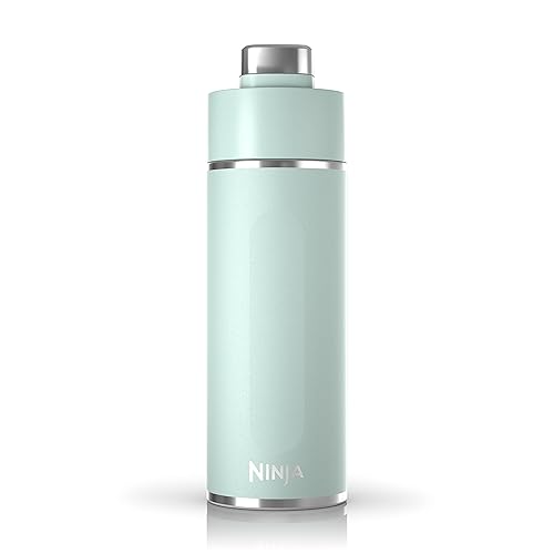 Ninja Thirsti 24oz Travel Bottle for Sparkling Drinks, Fizzier Longer, Leak Proof, 24 Hours Cold, Dishwasher Safe, Insulated Tumbler, Mint, DW2401CMT (Canadian Version) Mint 3.48 in L x 3.19 in W x 10 in H