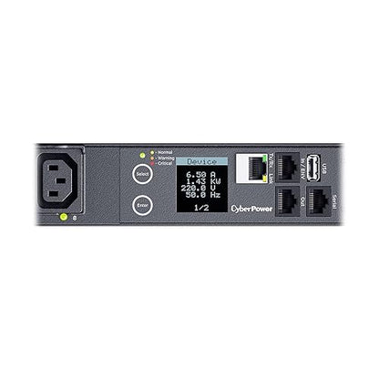 CyberPower PDU41005 Switched PDU, 100-240V, 20A (Derated to 16A), 8 Outlets, 1U Rackmount