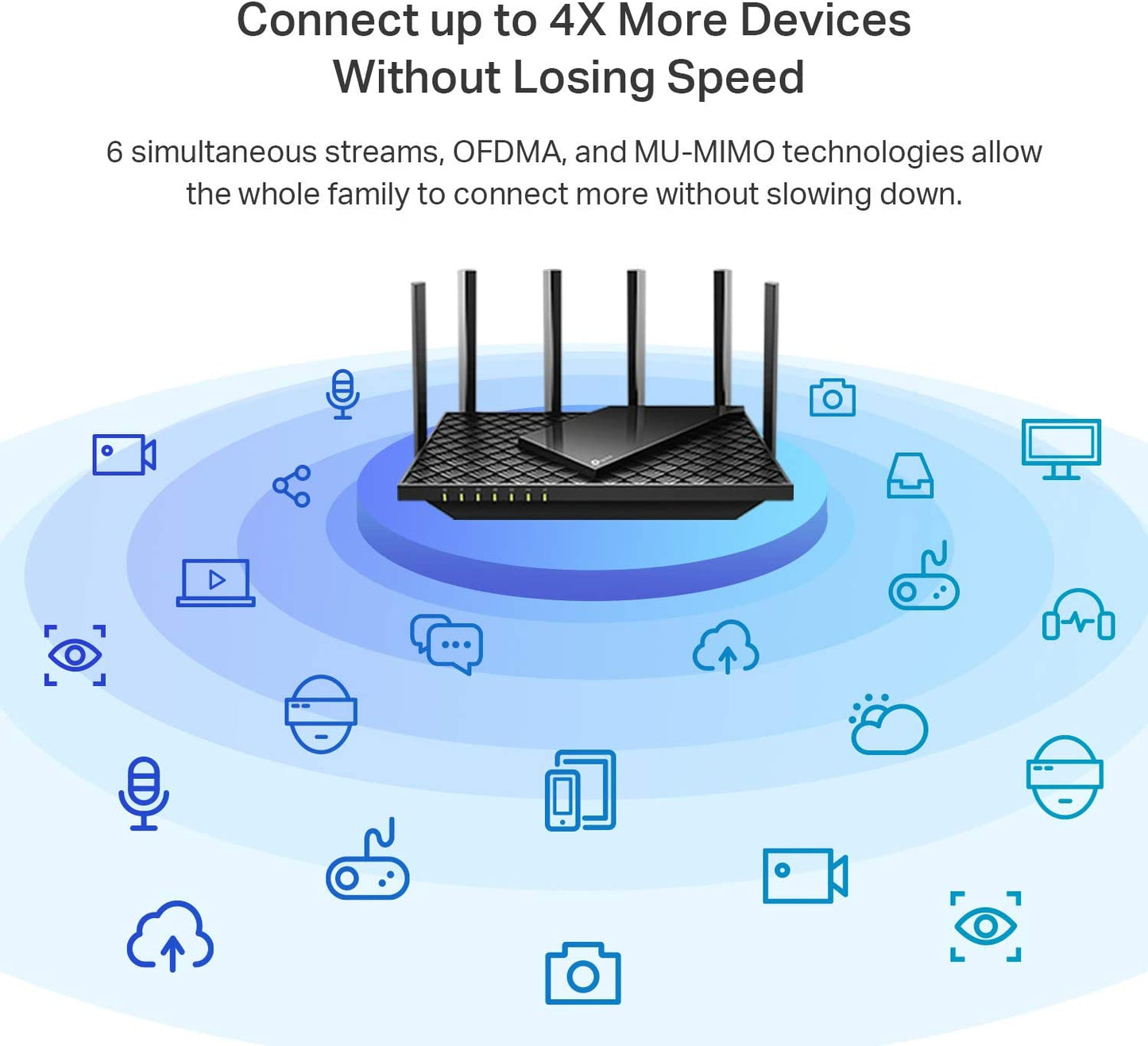 TP-Link AX5400 WiFi 6 Router (Archer AX73)- Dual Band Gigabit Wireless Internet Router, High-Speed ax Router for Streaming, Long Range Coverage