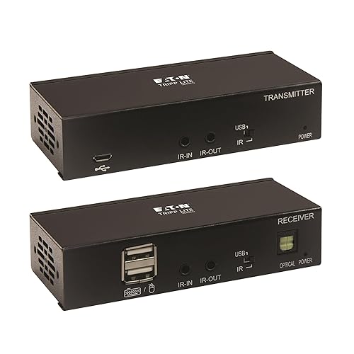 Tripp Lite DisplayPort Over Cat6 Ethernet Extender, Transmitter/Receiver Kit, Up to 230 Feet / 70 Meters, 4K@60Hz Video, 4:4:4, Power Over Cable, TAA Compliant (B127A-1A1-BDBDA)