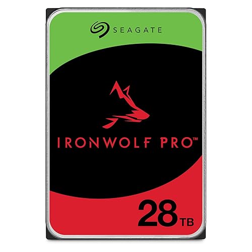 Seagate IronWolf Pro 28TB Enterprise NAS Internal HDD Hard Drive – CMR 3.5 Inch SATA 6Gb/s 7200 RPM 512MB Cache for RAID Network Attached Storage, Rescue Services (ST28000NT000) IronWolf Pro 28TB NAS Pro