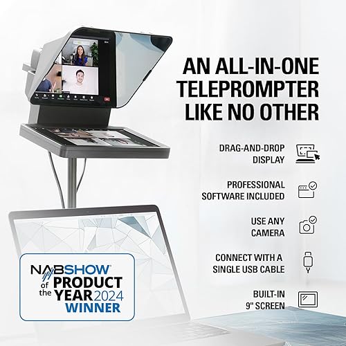 Corsair Elgato Creators Prompter - All-in-one Teleprompter With Built-in Screen - For Youtube