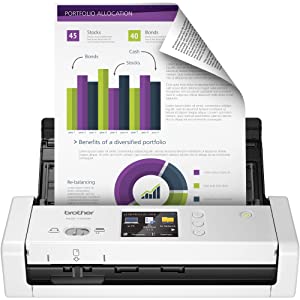 Brother Wireless Document Scanner, ADS-1700W, Fast Scan Speeds, Easy-to-Use, Ideal for Home, Home Office or On-the-Go Professionals (ADS1700W), white Scanner New Model: ADS1700W