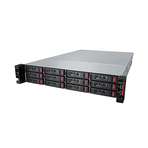 BUFFALO TeraStation 71210RH Rackmount NAS 48TB (4x12TB) with HDD Enterprise Hard Drives Included 10GbE / 12 Bay/RAID/iSCSI/Storage Server/NAS Server/Network Storage/File Server