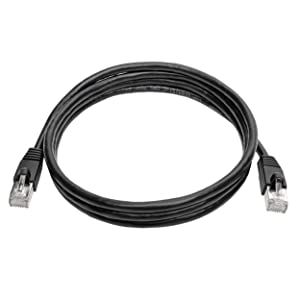 Tripp Lite Cat6a 10G Ethernet Cable, Snagless Molded STP Network Patch Cable (RJ45 M/M), Black, 6 Feet / 1.8 Meters, Manufacturer's Warranty (N262-006-BK) Black 6 Feet STP