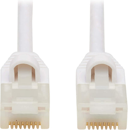 Tripp Lite, Safe-IT, Cat6a Ethernet Cable, Bacteria Resistant, 10G Certified Snagless, Slim UTP Jacket (RJ45 M/M), White, 7 Feet / 2.1 Meters, (N261AB-S07-WH)
