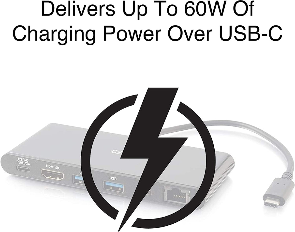 C2g/ cables to go C2G Docking Station, USB C Docking Station, 4K Docking Station, Compatible with USB-C &amp; Thunderbolt 3 Laptops, Black, Cables to Go 28845