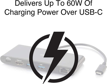 C2g/ cables to go C2G Docking Station, USB C Docking Station, 4K Docking Station, Compatible with USB-C &amp; Thunderbolt 3 Laptops, Black, Cables to Go 28845