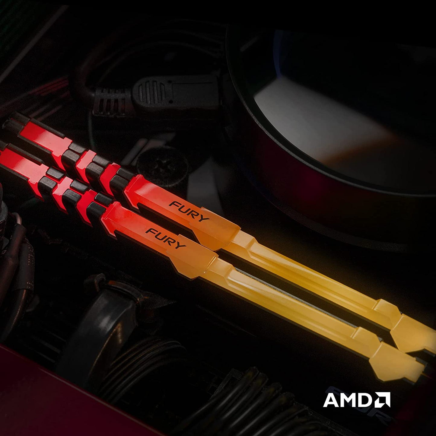 Kingston Fury Beast RGB 8GB 3200MHz DDR4 CL16 Desktop Memory Single Stick KF432C16BBA/8 8gb Single Module 3200MHz