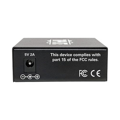 Tripp Lite Network Copper RJ45 Ethernet to Fiber SC Duplex Singlemode Cable Extender Converter, 1310nm Wavelength, Gigabit Network, Extend 12.4 Miles / 20 Km, 2-Year Warranty (N785-INT-SC-SM) Basic SC / Singlemode 1310nm