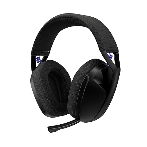 Logitech G321 Lightspeed Wireless Bluetooth Gaming Headset, Dynamic Comfort and fit, 16 kHz Boom mic, 20+ hrs Battery, PC, PS4, PS5, Nintendo Switch, Mobile - Black