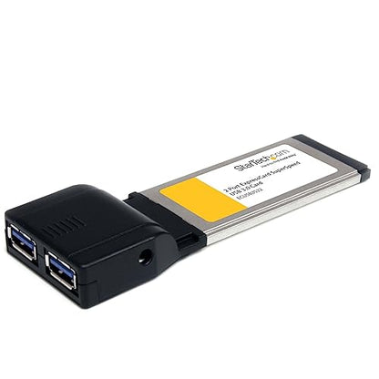 StarTech.com ECUSB3S22 2 Port ExpressCard SuperSpeed USB 3.0 Card Adapter Blue 0.47" (12 mm) x 1.57" (40 mm) x 4.53" (115 mm)