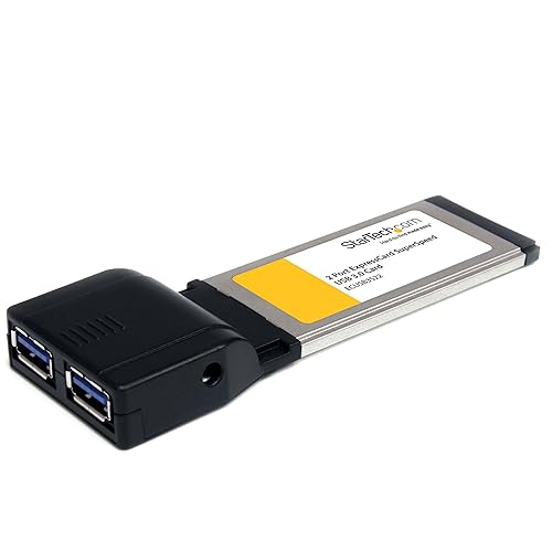StarTech.com ECUSB3S22 2 Port ExpressCard SuperSpeed USB 3.0 Card Adapter Blue 0.47" (12 mm) x 1.57" (40 mm) x 4.53" (115 mm)
