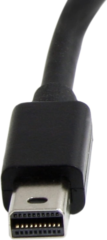 StarTech.com Mini DisplayPort to DVI Adapter - Active Mini DisplayPort to DVI-D Adapter Converter - 1080p Video - mDP or Thunderbolt 1/2 Mac/PC to DVI Monitor Dongle, mDP to DVI Single-Link (MDP2DVIS) Adapter Black