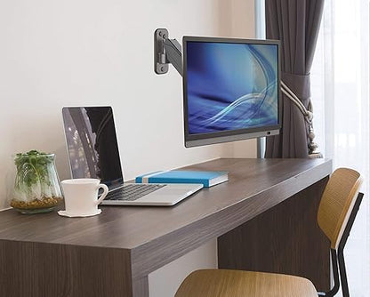 Universal Gas Spring Monitor Wall Mount Single Gas-Spring Arm, Supports One 17" to 32" TV or Monitor Up to 8 Kg (17.64 lbs.) Model Number 461603