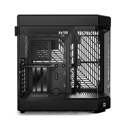 HYTE Y60 Modern Aesthetic Dual Chamber Panoramic Tempered Glass Mid-Tower ATX Computer Gaming Case with PCIE 4.0 Riser Cable Included, Black (CS-HYTE-Y60-B)