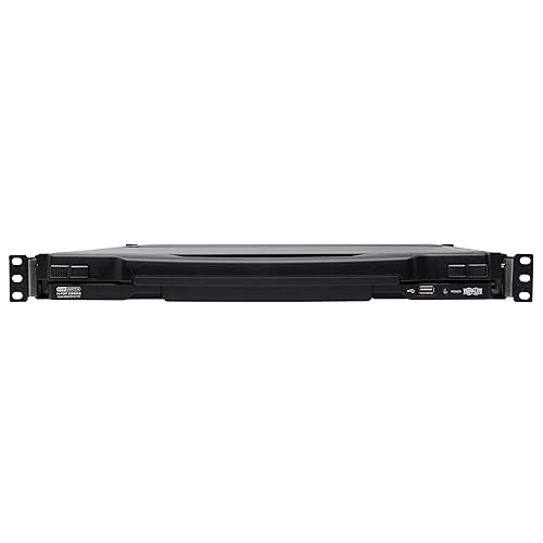 Tripp Lite, 8-Port, NetDirector, DisplayPort, KVM, Switch, Console w/ 17 in. LCD, Dual Rail, 1U Rack-Mount (B030-DP08-17D)