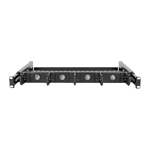 Eaton Tripp Lite Series Smartrack Cantilevered Steel Rack Shelf - 1u, Vented, Integrated Cable Rings, 14.2 In. Deep, Holds Up To 50 Lbs (22.2 Kgs) - For Pdu, Server, Wireless Access Point - 1u Rack Height X 19" Rack Width X 14.20" Rack Depth