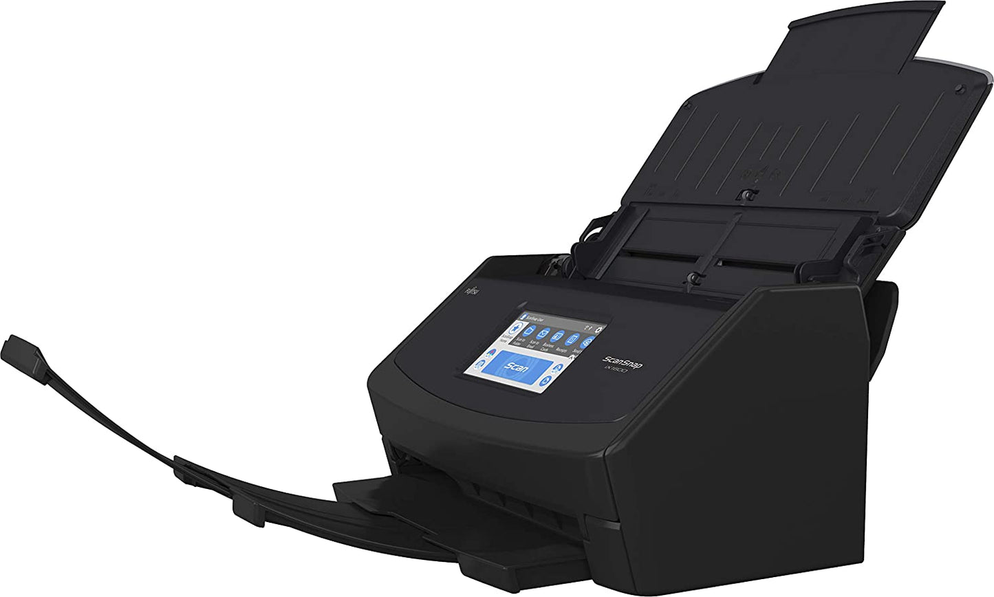 Fujitsu ScanSnap iX1600 Wireless or USB High-Speed Cloud Enabled Document, Photo &amp; Receipt Scanner with Large Touchscreen and Auto Document Feeder for Mac or PC, Black ScanSnap iX1600 Black