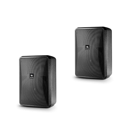 JBL Control 28-1 High Output Indoor/Outdoor Background/Foreground Speaker, Black 60-Watt Black