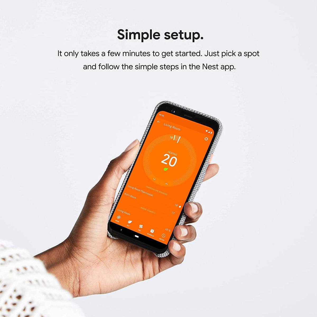 Google Nest Temperature Sensor 3 Pack - Nest Thermostat Sensor - Nest Sensor That Works with Nest Learning Thermostat and Nest Thermostat E - Smart Home