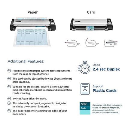 PLUSTEK TECHNOLOGY 783064605533 Document Scanner