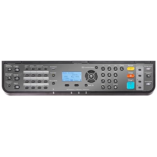 Kyocera ECOSYS MA2100cwfx, 22ppm Copy/Scan/Print/Fax Color Laser MFP. Standard 1200dpi, ADF, 5 Line LCD & Hard Key Control Panel, Duplex, Wireless & Wi-Fi Direct, USB, Gigabit Ethernet, 512MB Memory