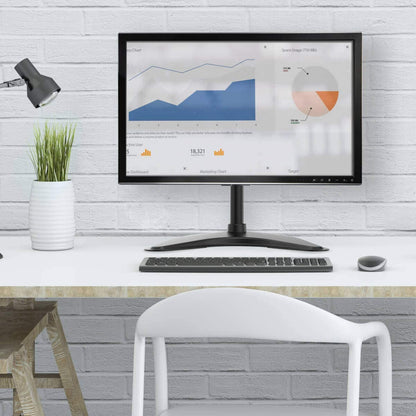 Tripp Lite Monitor Mount, Single Display Desktop Monitor Stand for 13” to 27” Flat-Screen Displays (DDR1327SE)