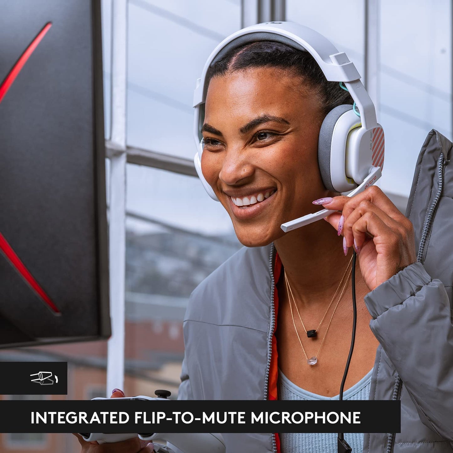 Astro gaming Astro A10 Gaming Headset Gen 2 Wired Headset - Over-Ear Gaming Headphones with flip-to-Mute Microphone, 32 mm Drivers, for Xbox Series X|S, Xbox One, Nintendo Switch, PC, Mac - White White Gen 2 Xbox/PC