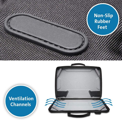 Kensington LS520 Stay-On Case for 11.6" Chromebooks &amp; Laptops (K60854WW), Grey W/Shoulder Strap