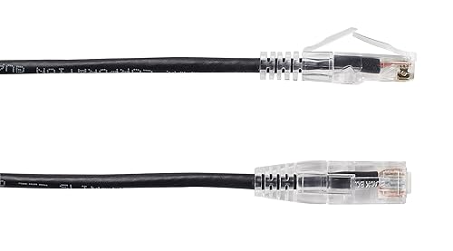 Black Box Slim-Net Cat.6 UTP Patch Network Cable - 20 ft Category 6 Network Cable for Patch Panel, Wallplate, Network Device - First End: 1 x RJ-45 Network - Male - Second End: 1 x RJ-45 Network - Male