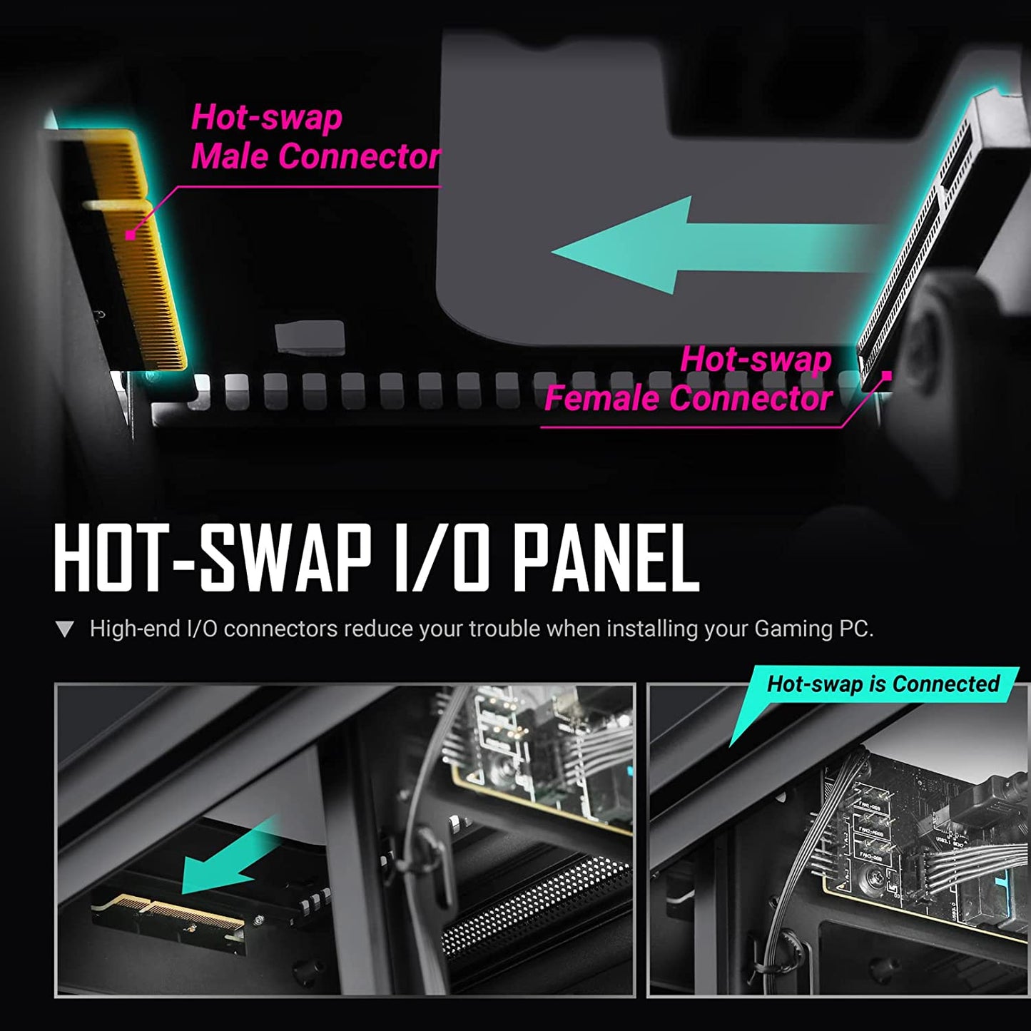 Antec Dark Cube ITX Case,M-ATX, ITX,Glass,512 x 240 x 406 mm (DWH), Dark Cube (0-761345-80034-1)