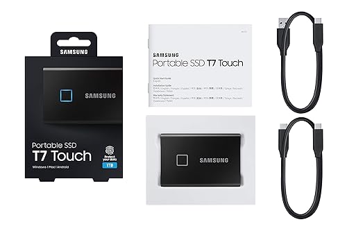 Samsung Portable SSD T7 Touch 1TB - Black
