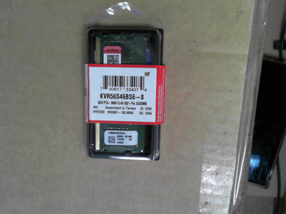 OPEN BOX - Kingston ValueRAM 8GB 5600MT/s DDR5 Non-ECC CL46 SODIMM 1Rx16 KVR56S46BS6-8 Laptop Memory