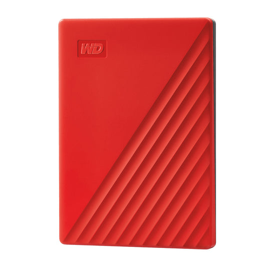 WD Western Digital My Passport WDBPKJ0040BRD-WESN 4 TB Portable Hard Drive - External - Red - USB 3.0 - 256-bit Encryption Standard