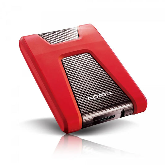 Adata DashDrive Durable HD650 External Hard Drive 1000 GB Red