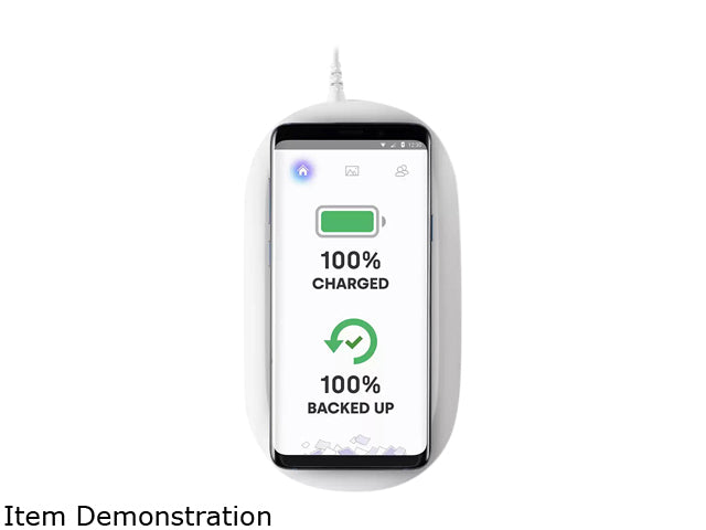 SanDisk iXpand Wireless Charger 128 GB, 10 W Fast Wireless Charger with Photo Backup for Qi-Compatible Phones (iPhone XS MAX/XR/XS/X/8/8 Plus, Galaxy S10/S10 Plus/S10E/S9, 5 W and Other Phones)