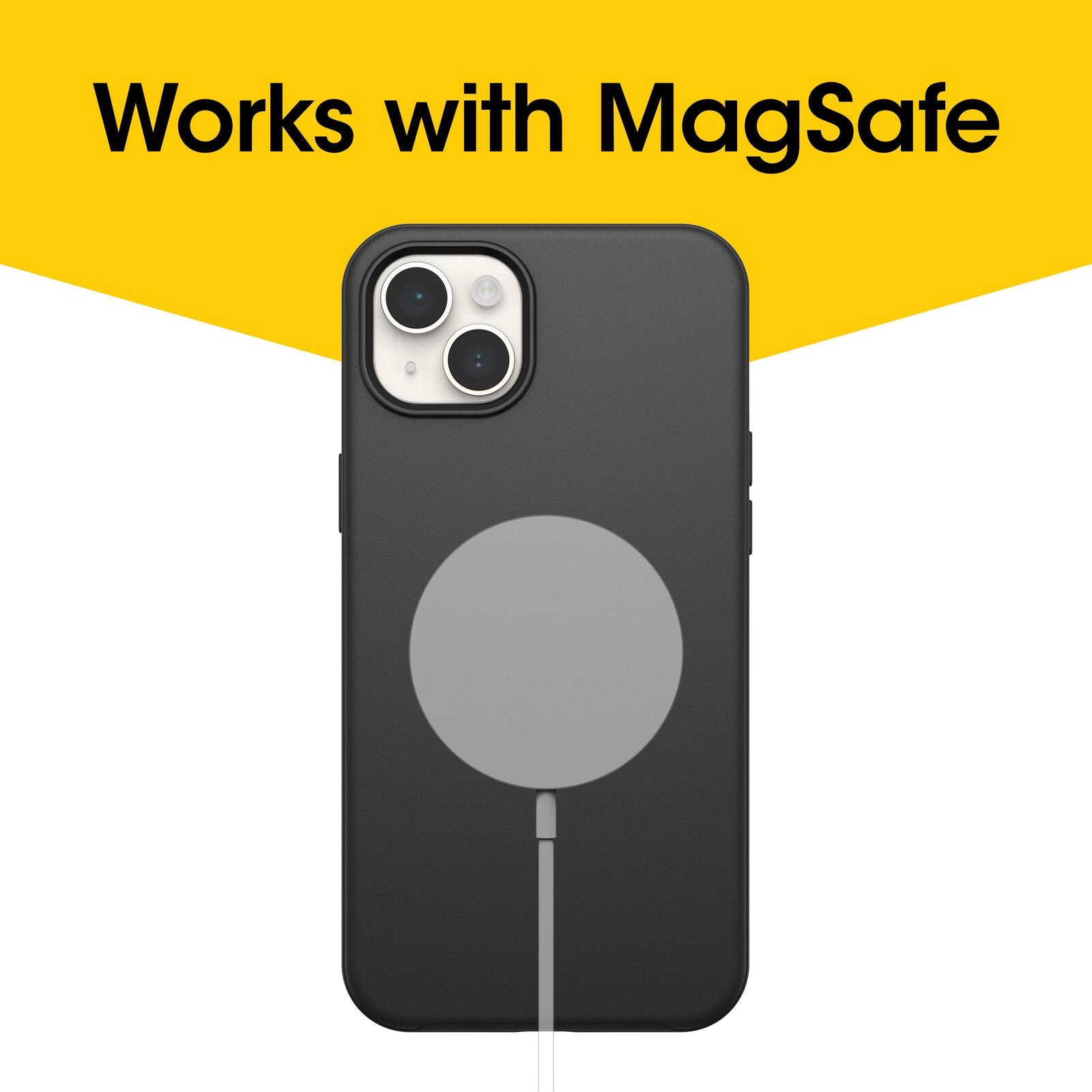 OtterBox Symmetry Series+ Black iPhone 14 Plus Case for MagSafe 77-88996