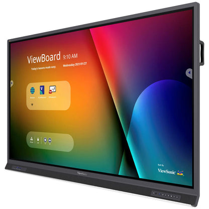 ViewSonic IFP6552-1C 65 Inch 4K Ultra HD Interactive Flat Panel Display with Integrated Microphone and USB-C - ViewBoard IFP6552-1C - 4K UHD Interactive Display with Integrated Software, 65W USB C, RJ45 - 400 cd/m2 - 65"